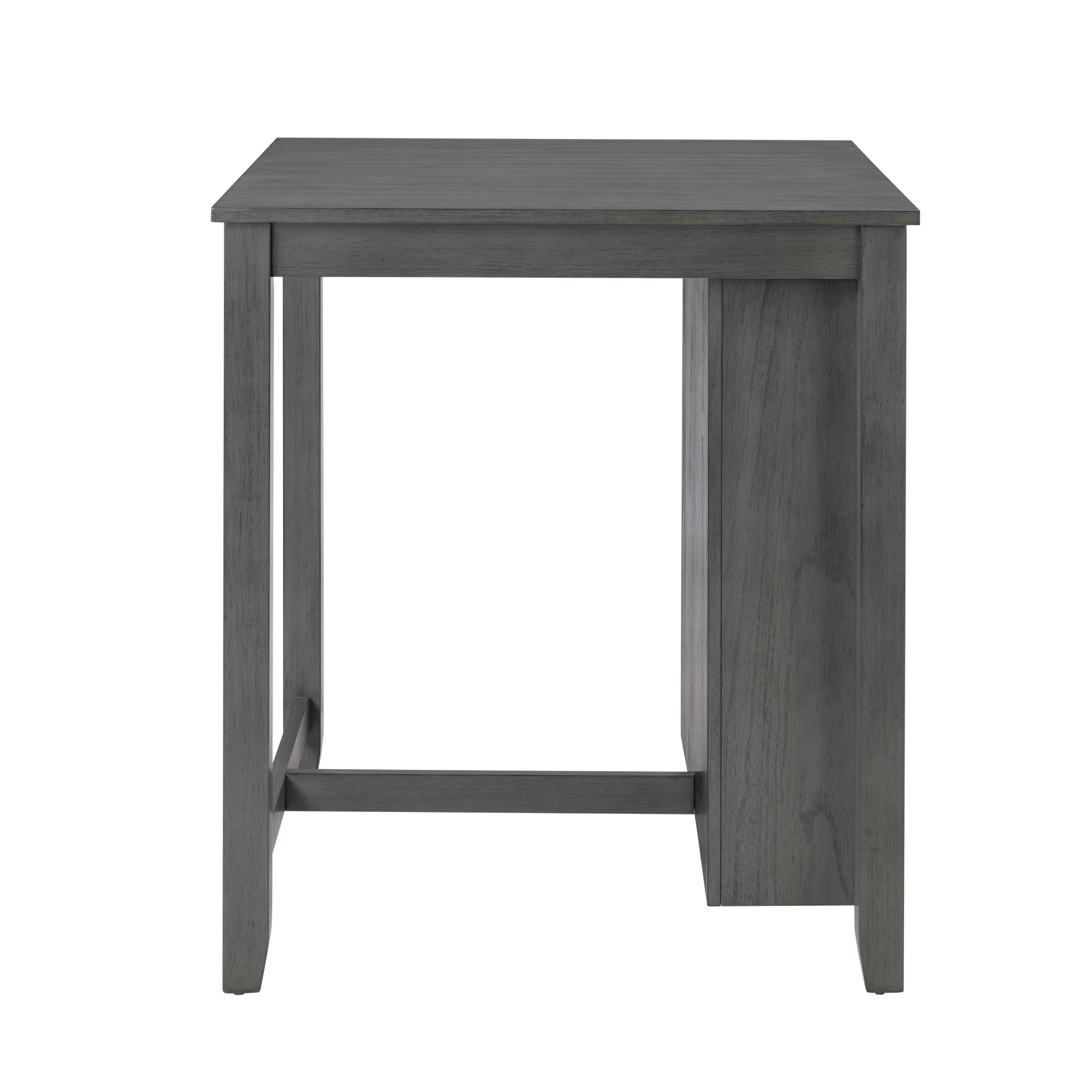 30" Modern Dining Table Set For 2 With Charging Station & 3-Tier Adjustable Storage | Space-Saving Kitchen Set With Upholstered Chairs For Small Spaces, Apartment,Gray_voghion.com